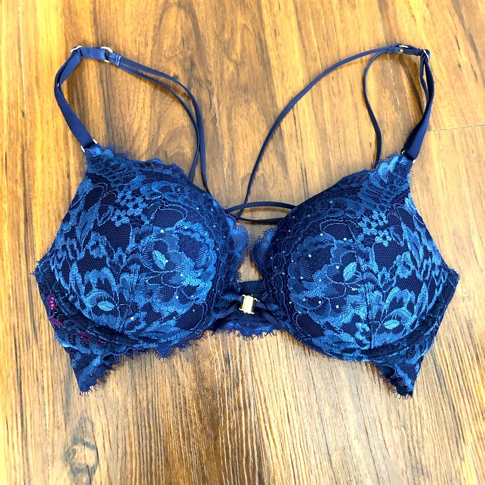 La senza blue push up bra